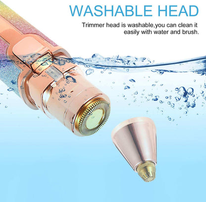 2-in-1 Electric Eyebrow Trimmer & Facial Hair Remover – USB Rechargeable, Portable & Painless